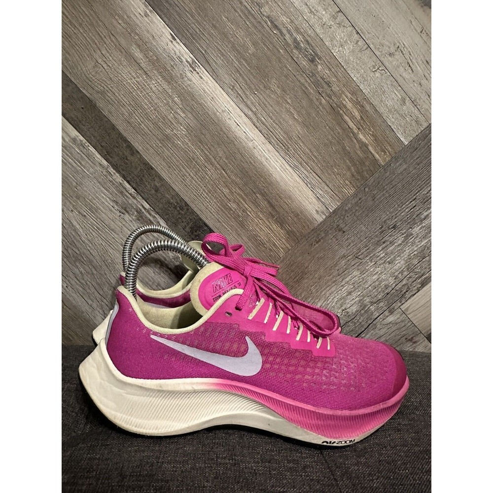 Nike Air Zoom Pegasus 37 GS Girls Size 4 Y Pink Sneakers CW7212-600